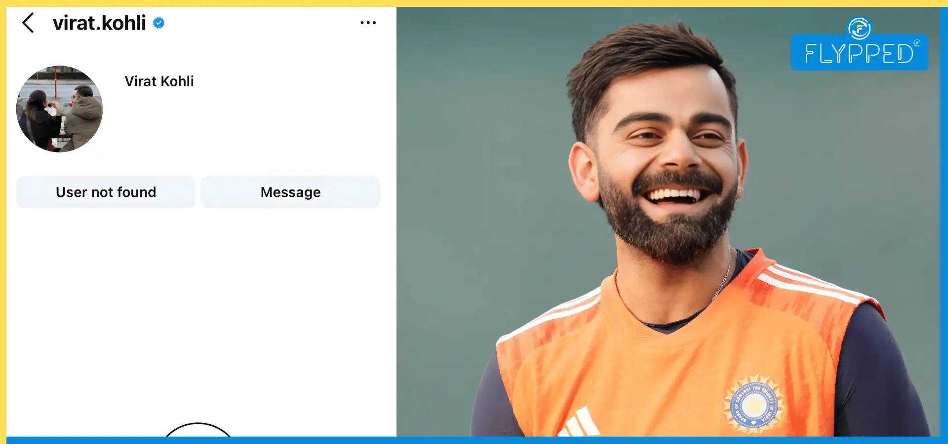 विराट कोहली का इंस्टाग्राम अकाउंट गायब होने के बाद वापस -  क्या है पूरा मामला?