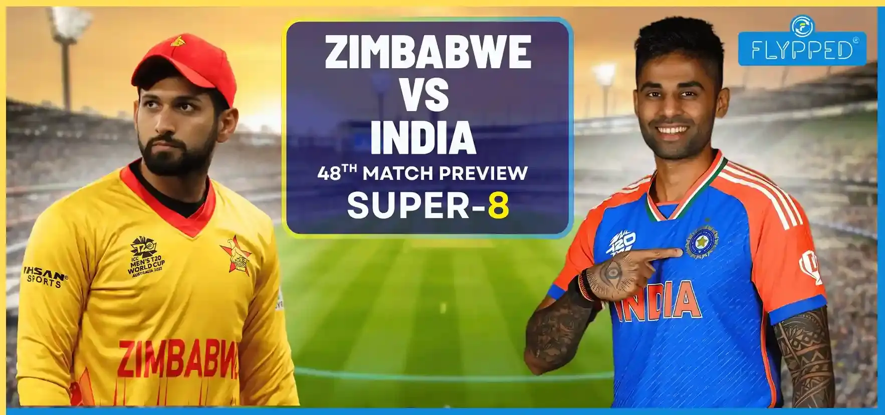 IND vs ZIM Super-8 Match Preview : सूर्या की सेना के लिए आज 'आर-पार' की जंग!