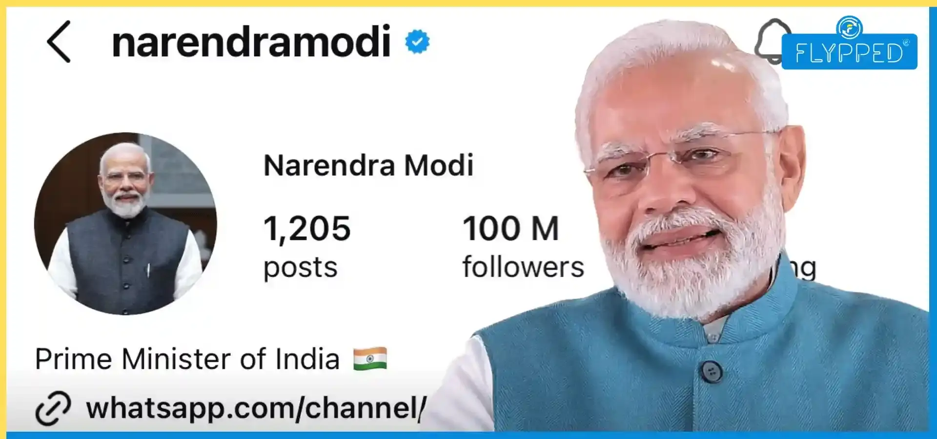 पीएम मोदी ने बनाया अनोखा रिकॉर्ड, इंस्टाग्राम पर 100 मिलियन फॉलोअर्स