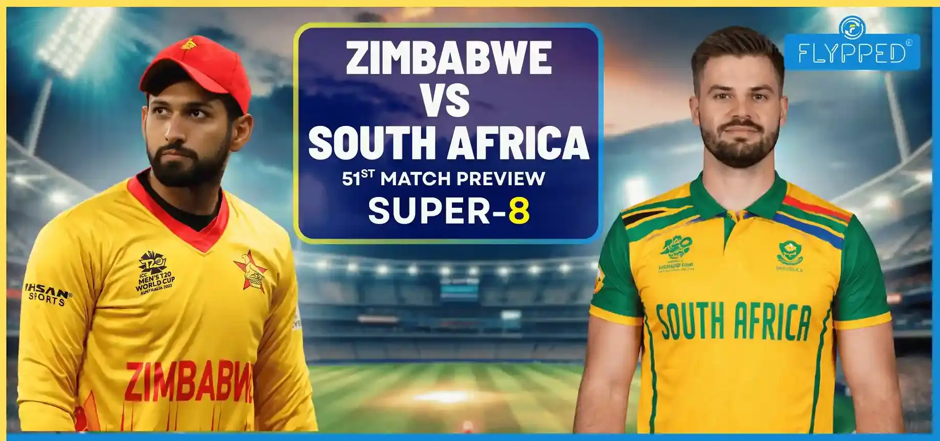RSA vs ZIM Super-8 Match Preview : जिम्बाब्वे के पास साख बचाने का आखिरी मौका!