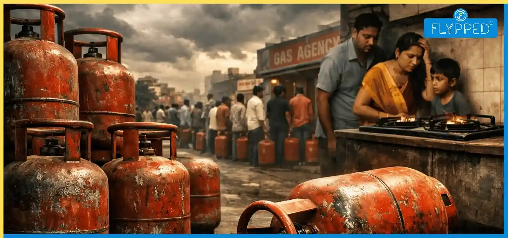 एलपीजी गैस संकट: भारत के कई शहरों में सप्लाई प्रभावित, कालाबाजारी पर सरकार सख्त
