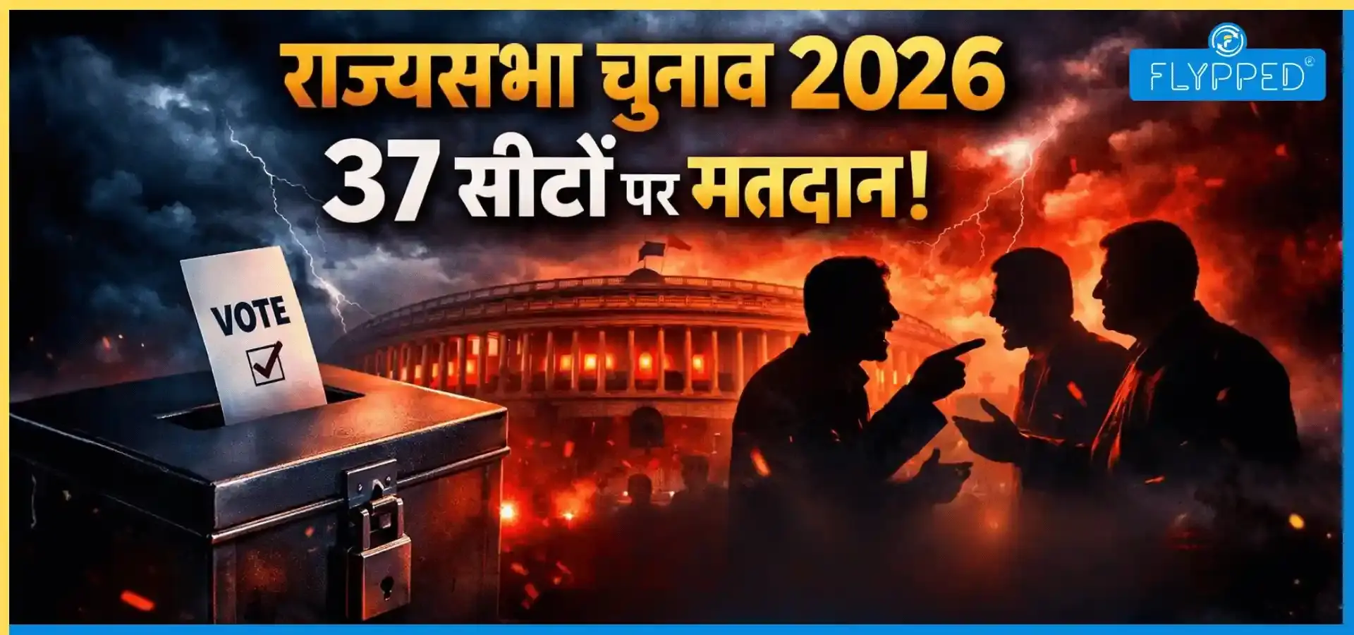 राज्यसभा चुनाव 2026: 10 राज्यों की 37 सीटों पर मतदान, कई दिग्गज मैदान में