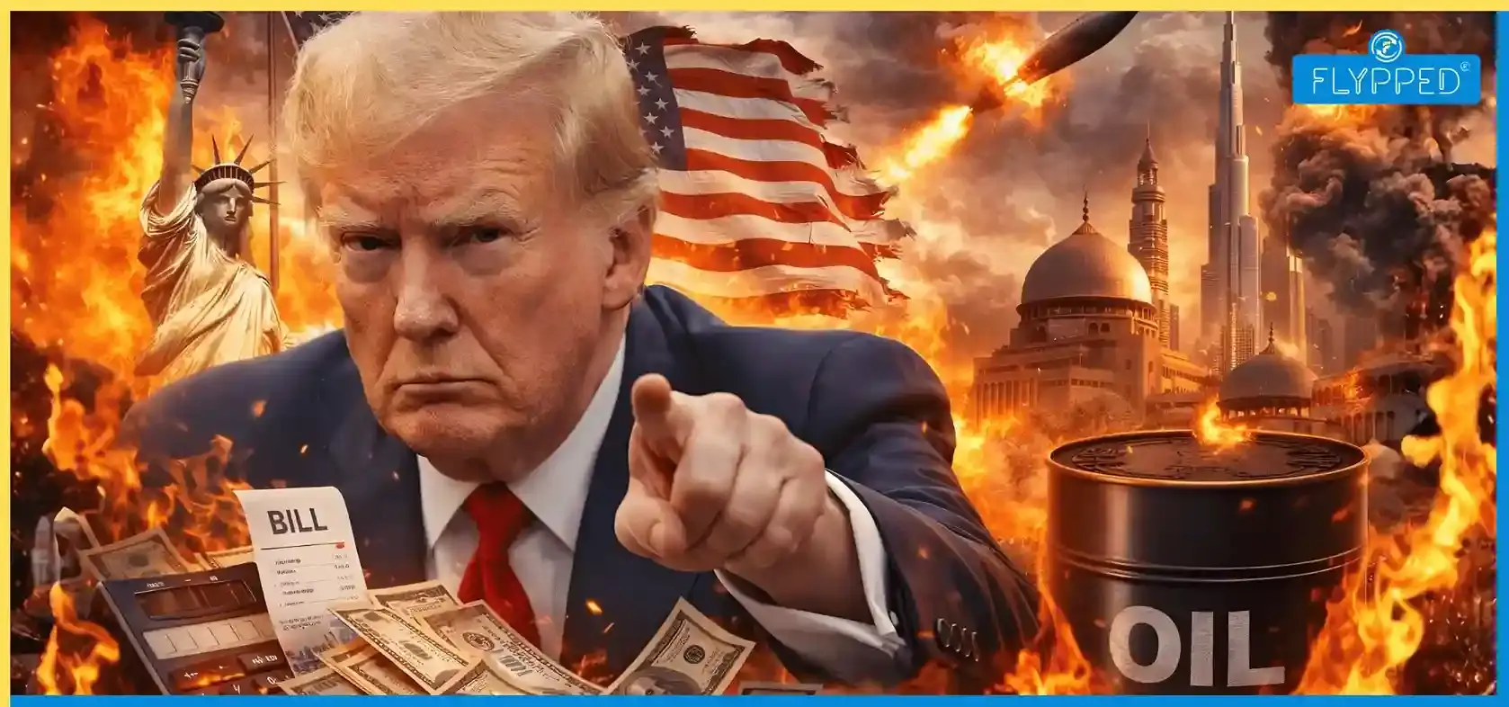 कंगाल हुआ अमेरिका? ट्रंप बोले- ईरान युद्ध का बिल भरें अरब देश!