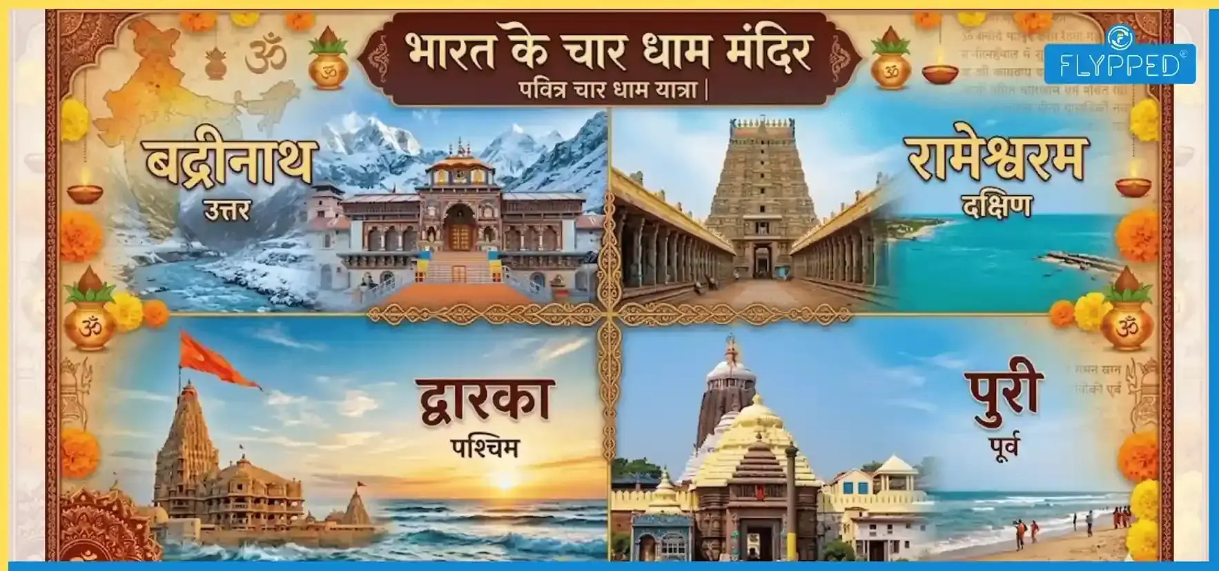 चार धाम यात्रा: हिंदू धर्म के वो चार स्तंभ, जहाँ बसते हैं साक्षात भगवान