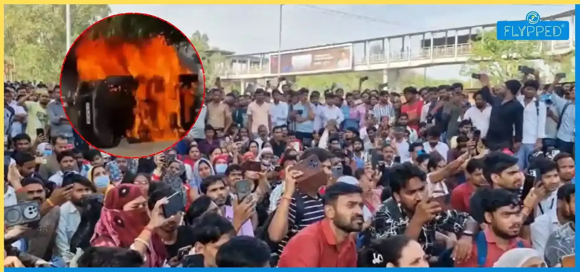 Noida Protest News: वेतन विवाद पर भड़के कर्मचारी, नोएडा में हंगामा