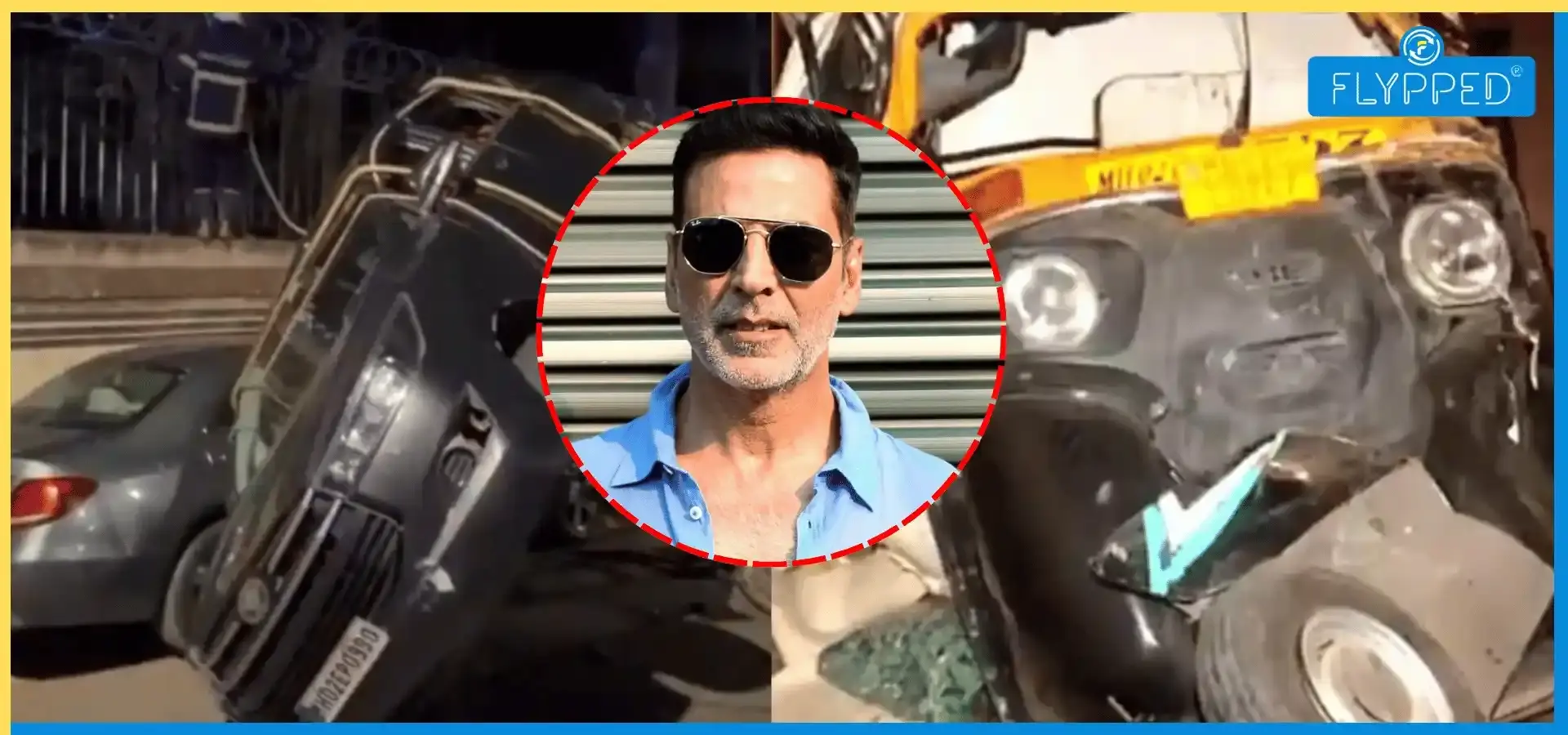 अक्षय कुमार के काफिले की कार से ऑटो की टक्कर, 2 लोग घायल