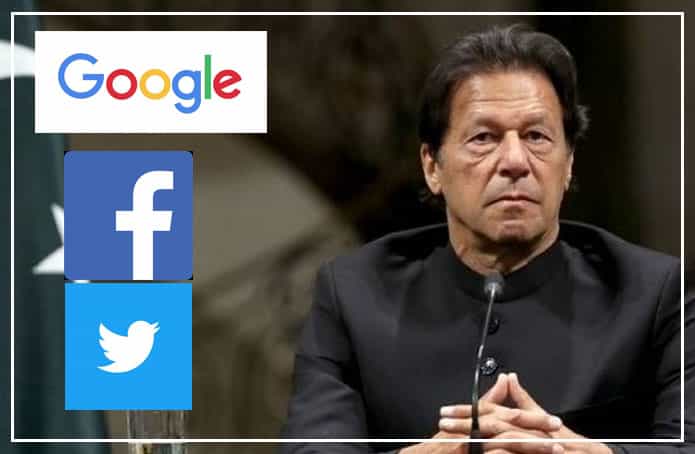 google twitter and facebook warns pakistan