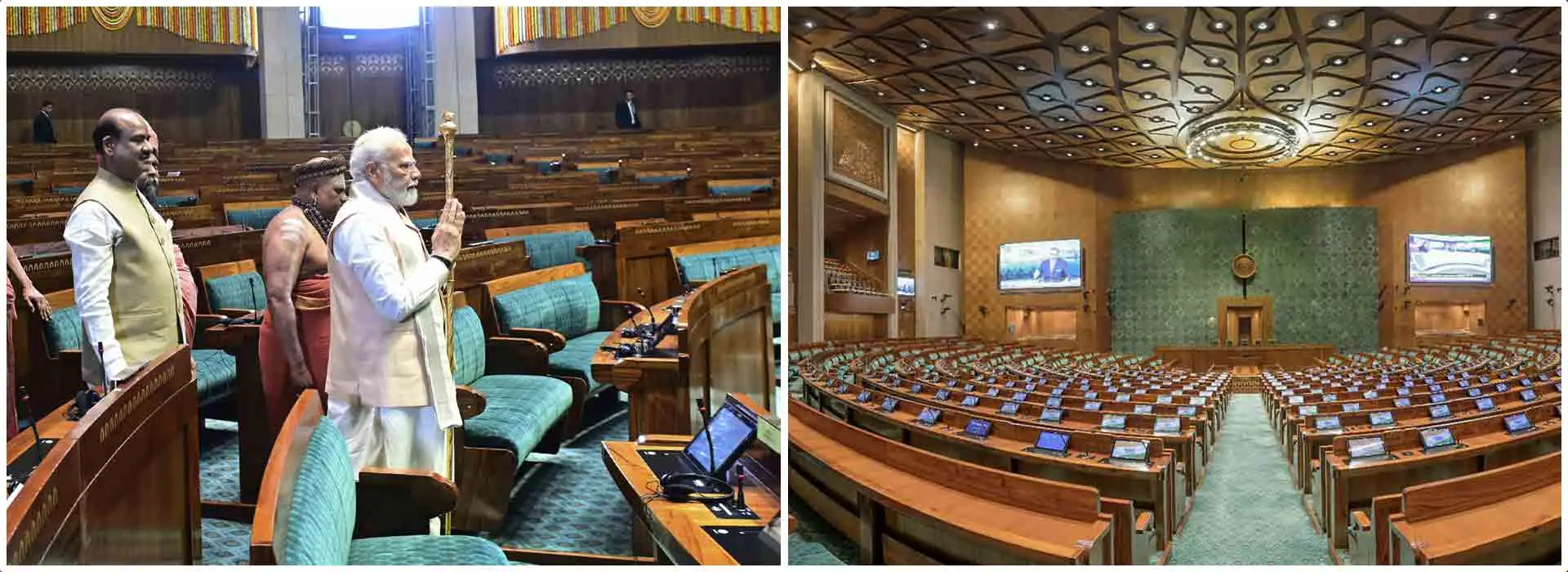 सुरक्षाकर्मी के नए वेशभूषण में बदल गई छवि: सेंट्रल हॉल की तैयारियों की तेजी